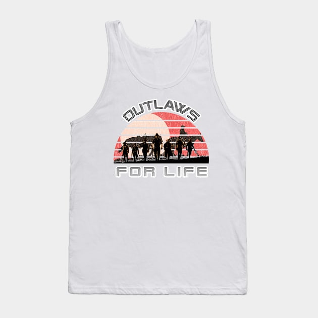 Best Red Dead Redemption 2 Tee Shirt Outlaws 4 Life Gift Ideas for Gamers Tank Top by MIRgallery